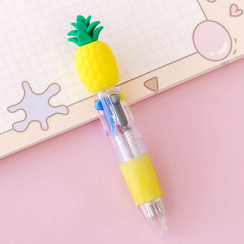 Wholesale Plastic Cartoon Cute Four-color Mini Ballpoint Pen